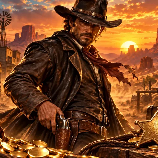 Dead or Alive cover art with a wild-west bounty hunter theme